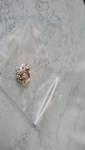 Pendiente de Clip de hoja de oro para mujer, sin Piercing, Puck Rock, Vintage, cristal, joyería