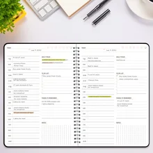 Daily Planner Undated Hourly Appointment Book B5 Spiral Notebooks and Journals Hard Cover Agenda Diary Organizer for School
Daily Planner Undated Hourly Appointment Book B5 Spiral Notebooks and Journals Hard Cover Agenda Diary Organizer for School