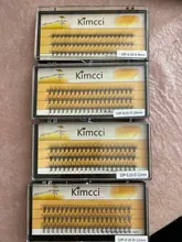 Kimcci de 60 uds maquillaje profesional cúmulo Individual pestañas injerto falsas pestañas con envío gratis