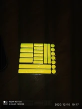 21 unids/set pegatinas reflexivas para motocicleta Seguridad cintas de advertencia bicicleta Reflector bicicleta de advertencia Reflector película etiqueta cinta