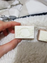 Caja de ventana Retro Dream Moon, madera para sellos de goma álbum de recortes, papelería, bricolaje, sello estándar