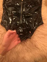 ArtSu sin tirantes de cuero de PU mono mujeres Sexy sin mangas monos, Catsuit delgado fiesta de navidad Club cuerpo Mujer nueva ASJU60562