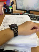 Correa de acero inoxidable para Apple Watch SE 6 5 4, banda de 40mm y 44mm, pulsera de eslabones de Metal para iwatch Series 1, 2, 3, 42mm y 38mm