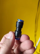 Conector neumático para tubo de conexión de manguera, compresor de junta de plástico, tubo de liberación rápida de empuje para 4mm, 6mm, 8mm, 10mm, 12mm, Pu Py