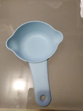 Legendog-cuchara para comida de plástico para mascotas, cuchara para comida de mascotas, espátula para comida Alimentación de Mascotas, accesorios para mascotas de Color aleatorio, 1 unidad