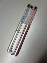 BQAN-pincel para manicura de Gel UV para arte de uñas, asa negra de madera tallada con flores, #4, #6, #8, #10