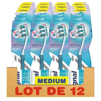 SIGNAL Set of 12 toothbrushes upright Handbook Medium Expert-Double faced
SIGNAL Set of 12 toothbrushes upright Handbook Medium Expert-Double faced