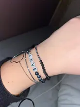 Pulsera elástica de 27 colores para mujer, brazalete pequeño de oro plateado, cuadrado, acrílico, facetas de hematita, cuentas de cristal, BC324