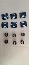 RISK-carcasa de Cables de bicicleta, Clips fijos de tubo de aceite de aluminio, en forma de C, guía de freno, abrazadera fija, hebilla para chasis
