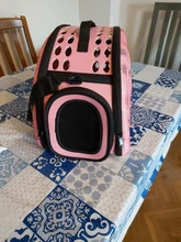 Bolso de hombro transpirable para mascotas, mochila plegable de viaje para el hombro, para exteriores