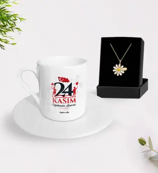 Personalized Teachers Days Happy Turkish coffee Cup and Is Daisy Necklace Gift Seti-11
Personalized Teachers Days Happy Turkish coffee Cup and Is Daisy Necklace Gift Seti-11