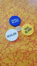 Juego de 3 uds. De botón para fiestas, juego de cartas de póker, Casino, ciego grande, duradero, pequeño, 5cm