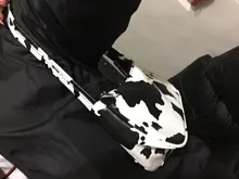 Bolso versátil sencillo para mujer, cartera juvenil de piel sintética con estampado de vaca, Bolso pequeño de hombro para viaje diario