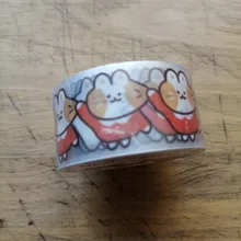 Lindo gato serie familiar diario Washi Tape Scrapbooking DIY etiqueta Kawaii cinta adhesiva de PET cinta de la Oficina de la Escuela de