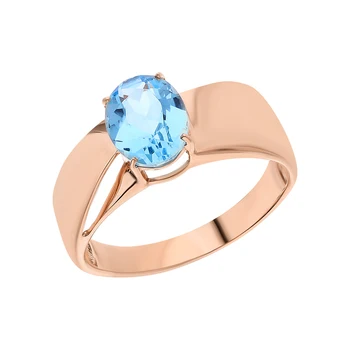 Gold ring with Topaz sunlight sample 585
Gold ring with Topaz sunlight sample 585