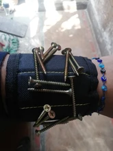 Bolsa de herramientas eléctricas magnéticas, cinturón de muñeca de carpintería de supersucción, tela Oxford, imán resistente al desgaste, asistente de herramientas, 3 secciones