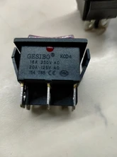 Power-Switch Electrical-Equipment ON-OFF-ON KCD4 3-Position-6 with 20A 16A 250vac/20a