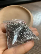 200 unids/lote 3/4/5/6/7/8/10mm, accesorios de joyería de acero inoxidable, único abierto, anillos de salto y anillo dividido para la fabricación de joyas