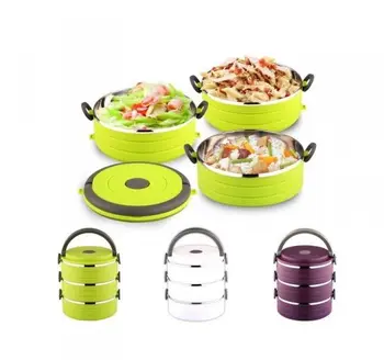 Lunch box three-tier 1.8L Peterhof ph-12425-18 
Lunch box three-tier 1.8L Peterhof ph-12425-18