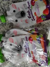 Bolsa de almacenamiento con dibujos animados para niños, bolsa para leche de pecho, alimento reutilizable para bebé, bolsas de alimentación con doble cremallera, 200ML, 4 Uds./8 Uds. Por paquete