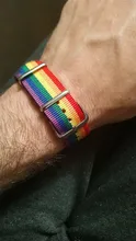 Pulseras bisexuales trenzadas para hombres y mujeres, pulseras trenzadas del orgullo de los homosexuales, del arco iris de Nepal, joyería de amistad