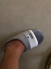 PUIMENTIUA-Zapatillas calientes a rayas para hombre, zapatos antideslizantes de invierno para casa y dormitorio, de algodón cálido para invierno