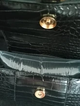 Bolso de mano de lujo suave con asa superior para mujer, bolsa de mano de piel de cocodrilo y reloj de arena, marca B de Metal, bolsas de mensajero de hombro