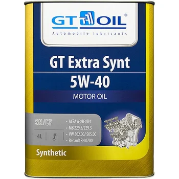 Engine oil GT oil extra SYNT 5W-40 4 L
Engine oil GT oil extra SYNT 5W-40 4 L