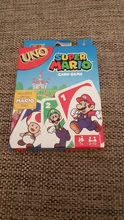 Juego de cartas de Super Mario UNO para niños, entretenimiento familiar divertido, juego de mesa, póker