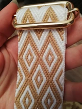 Correa de algodón/nailon para bolso O de mujer, correa de 140cm para bolsa de mensajero, ancho de 3,8 cm, correas cruzadas para bolso de mano