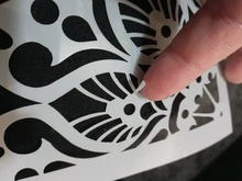 Rueda circular de Mandala 1/4 de 20x20cm, plantilla para pintura, libro de recortes colorear, plantilla decorativa de álbum en relieve