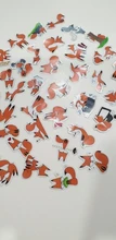 40 unids/lote divertido pequeño zorro DIY decorativo papel de etiqueta engomada del teléfono del ordenador portátil del coche álbum diario mochila niños pegatinas