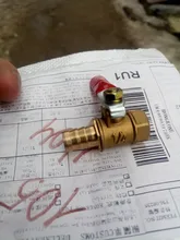 Connector-Joint Pipe-Fitting Barbed-Ball-Valve Brass Copper Adapter Hose Female Coupler