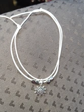 Tobilleras de capa múltiple Vintage para mujer, colgante de Sol de elefante, cadena de cuerda, pulsera de tobillo de pie para playa de verano, joyería