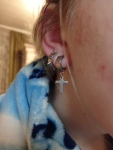 Pendientes sin perforación de acero y titanio, joyería de personalidad, 6 espinas, Punk, para hombres y mujeres