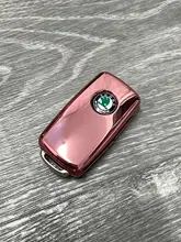 TPU car key cover case shell fob for VW Golf Bora Jetta POLO GOLF Passat For Skoda Octavia