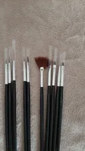 Juego de pinceles acrílicos para decoración de uñas, Set profesional de pinceles para manicura, 10 Uds.