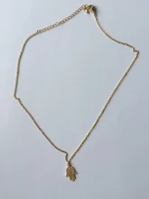 MAGNÍFICO CUENTO Mano de Hamsa Del Encanto Collar Colgante para Las Mujeres de Los Hombres de Steampunk Joyería Colar Gargantilla de Plata de Oro de Acero Inoxidable Hip Hop