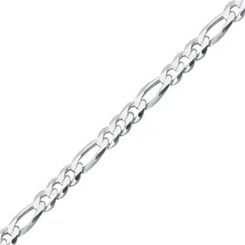 

Angemiel 925 Silver 80 Micron Figaro Chain Necklace-60cm