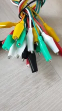 Alligator-Clip Battery Power-Cord Electric-Clamp DIY Small 10pcs Color Sheath 50cm Test-Clamp.28mm35mm45mm