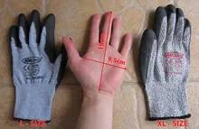 NMSafety-guante de protección de seguridad con forro HPPE, guantes de trabajo resistentes al corte