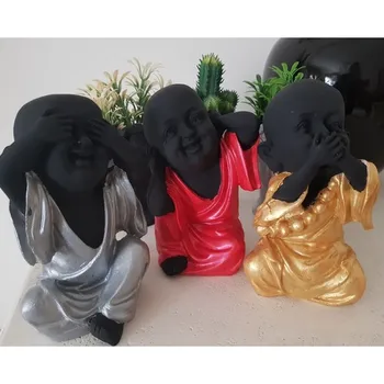 Handmade I did not see I did not hear I do not know Triple Baby Trinket Monument Statue
Handmade I did not see I did not hear I do not know Triple Baby Trinket Monument Statue