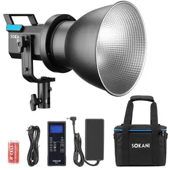 Sokani X60 version 2 v2 COB LED Video Light 80W 5600K Daylight Lighting Adjust Brightness Bowens Mount PK Aputure 120D II
Sokani X60 version 2 v2 COB LED Video Light 80W 5600K Daylight Lighting Adjust Brightness Bowens Mount PK Aputure 120D II