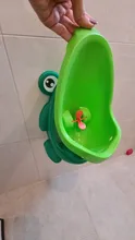 Orinal de entrenamiento con forma de rana para niños, juguete urinario de entrenamiento para niños, soporte para colocar en pared, urinario Vertical