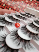 SEXYSHEEP-pestañas postizas 3D de visón, pestañas largas naturales/gruesas, 10-15mm, útiles de extensión de belleza, 5-12 pares