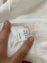 Conjunto de pantalones cortos de algodón para mujer, camisa de manga larga con cuello vuelto y botones, traje informal para vacaciones de verano, Blanco sólido