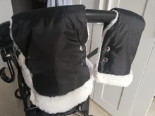 1 par de guantes para cochecito, accesorio para cochecito impermeable, guantes para cochecito de invierno, guantes suaves, accesorios de cochecito de bebé