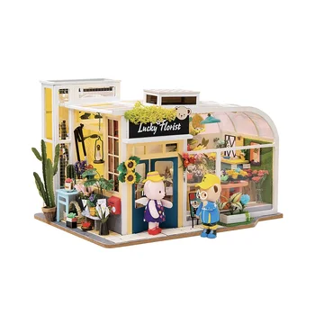 DIY House interior designer prefabricated model flower shop td03w robotime House for assembly with your own hands
DIY House interior designer prefabricated model flower shop td03w robotime House for assembly with your own hands