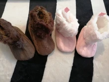 Botas de nieve para primeros pasos para bebé, zapatos de lana tejida de croché para niño y niña, Invierno 2021