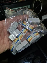 Conector rápido de cableado universal, mini conectores SPL-1/2/3/4 de cables de doble cabeza, en bloque de terminales de conducción de empuje hacia dentro, con lámpara LED